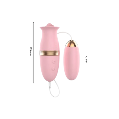 Vibrador Lamedor con Huevo Rosado LILO