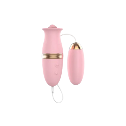 Vibrador Lamedor con Huevo Rosado LILO