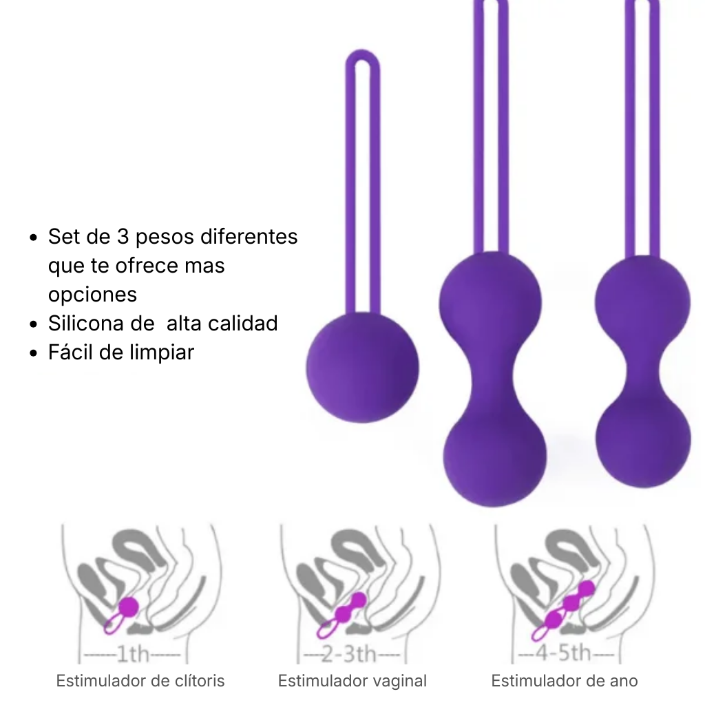 Set Bolas kegel Violet