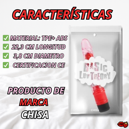Dildo Vibrador Ben Basic Luv Theory CHISA – Textura Flexible y Vibración Regulable