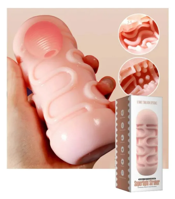 Masturbador Masculino Supertight – Textura Interna y Esfera Extraíble