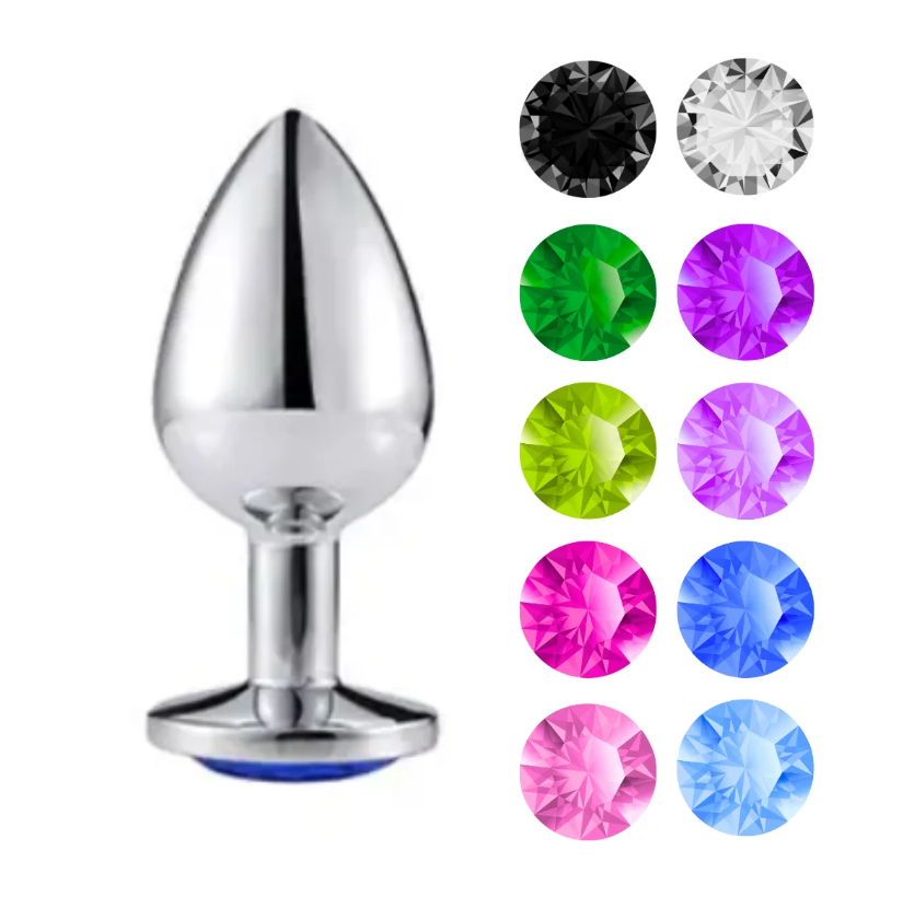 Plug anal metalico con joya Talla S Seamless