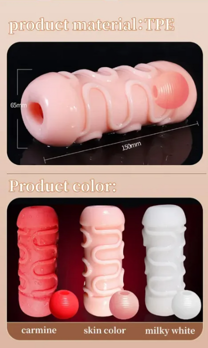 Masturbador Masculino Supertight – Textura Interna y Esfera Extraíble