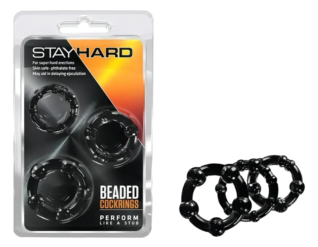 Pack 3 Anillos para Pene Chisa GK Power – Textura Retardante