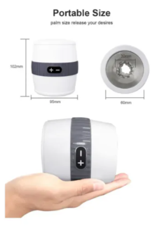 Masturbador Vibrador Crystal Sensivo – Doble Motor, Textura y Carga USB