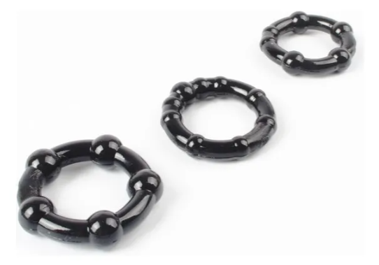 Pack 3 Anillos para Pene Chisa GK Power – Textura Retardante
