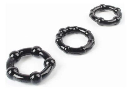 Pack 3 Anillos para Pene Chisa GK Power – Textura Retardante