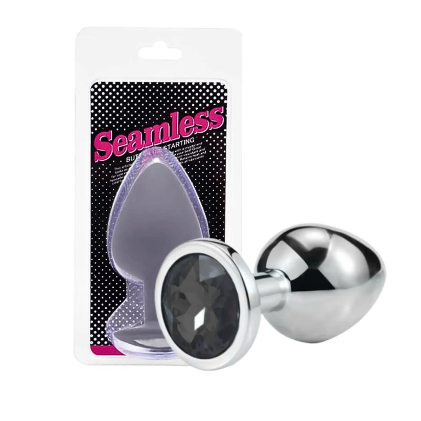 Plug anal metalico con joya Talla S Seamless