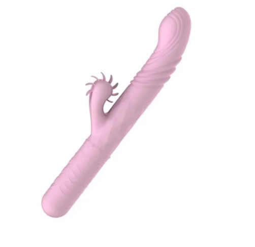 Vibrador y Lamedor de Doble Estimulación – Cuatri-Acción Recargable